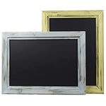 Chalkboards UK Tableaux Noirs au Royaume-Uni Bleu pâle de Cuisine Tableau Noir Tableau Craie Tableau Ardoise Murale, Bois, Noir, 93.5 x 69.5 x 5 cm