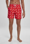 Urban Classics Coca-cola badshorts (red,XXL)