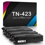 Compatible Brother TN-423 High Capacity Multipack 4 Colour CMYK Toner Cartridges