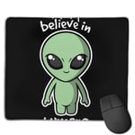 I Dont Believe in Humas Alien Customized Designs Non-Slip Rubber Base Gaming Mouse Pads for Mac,22cm×18cm， Pc, Computers. Ideal for Working Or Game
