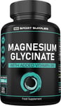 Magnesium Glycinate Supplements & Vitamin B6 120 High Strength Capsules 1500Mg