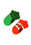 Happy Socks Kids 2-Pack Turtle Low Socks Grön