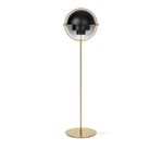 Gubi - Multi-Lite Floor Lamp, Brass/Soft Black - Skärmlampor