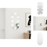 Speglar - Living Spegel med LED-lampor 80x40 cm glas oval