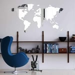 BackgroundTurnOver Mirror Stickers Sticker Bathroom Room Decoration 3D Long Wall Mirrored Adhesive Paper Mural On The Wallpaper For Walls In Rolls Sticky Big Large Abstract World Map Time Zone