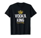 Vodka King Men Boys Drinking Funny Cool Lover Gift T-Shirt