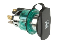 Power-Steckdosa Infälld Montering, Klämhylsa Procar Power-Steckdose 12/24 V 12 V 12 V, 24 V 20 A 6,3 Mm Flat Plug