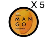 5 X Boots Extracts MANGO BODY Scrub   With Natural Oil 250 Ml Each RRP £40
