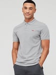 Levi's Housemark Logo Polo Shirt - Grey, Grey, Size S, Men