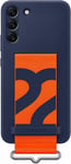 Samsung S22+ Sil Cover w/Strap Navy