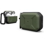 Urban Armor Gear UAG Civilian Case for Apple AirPods Pro (2nd Gen) - Olive - MagSafe compatible