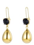 Bud To Rose Drop Crystal Hook Earring Guld