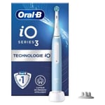 ORAL-B Oral-b Io3s Elektrisk Tandborste - Blå Bluetooth-ansluten, 2 Borsthuvuden, 1 Resefodral