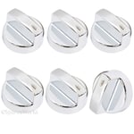 FLAVEL MILANO Genuine Oven Cooker Temperature Control Switch Knobs Silver x 6