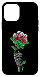 iPhone 12 mini Wales UK Flag Rose With Skeleton Wales UK Gifts Love Wales Case