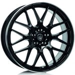 Aluett 71 Black 8x18 5/108 ET48 B70.4 - Aluminiumfälgar