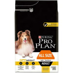 Pro Plan All Size Light / Sterilised Dry Dog Food - Chicken - 3kg