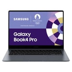 Samsung Galaxy Book4 Pro Ordinateur portable 14'', Intel Evo Edition –Intel Core Ultra 7, 155H 16Go RAM 512Go SSD Intel ARC Graphics, Gris anthracite, clavier AZERTY FR