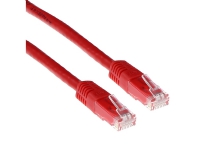 ACT Red 15 meter U/UTP CAT6A patch cable with RJ45 connectors