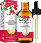 Organic Rosehip Oil for Face, Rosehip Oil, 100% Pure Cold Pressed Unrefined Rose
