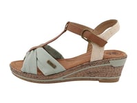 Romika Femme 74r0172004 Sandale, Menta, 42 EU