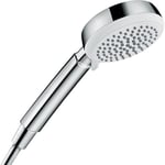 hansgrohe Crometta 100 Hand Shower Vario Water-Saving 9 l/min, White/Chrome, 26827400