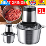 UK Electric Meat Grinder Mincer Mixer Home Blender Mini Food Chopper Processor