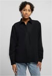 Urban Classics Enfärgad oversize skjorta dam (black,XL)