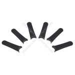 Pack Of 6 Plastic Cutting Blades Fits Flymo Hovervac Hover Vac Fly014