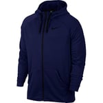 Nike M NK Dry Hoodie FZ Fleece Sweat-Shirt Homme, Blue Void/(Black), FR : L (Taille Fabricant : L)