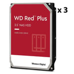 Western Digital WD Red Plus 4 To - 256 Mo - Pack de 3