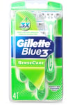 Gillette Blue 3 Disposable Razors 4 Pack