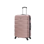 CELIMS - Stor Resväska | Incheckad Vikt 23kg | 75cm | Inbyggt Lås | ABS | Roséguld Rosa