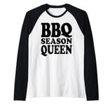 BBQ Season Queen Barbecuing Master B.B.Q Season Queen Raglan Baseball Tee