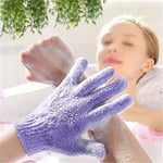 Purple Bath Glove for Foaming and Gentle Skin Exfoliation