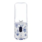 Laura Ashley - Bärbar smoothieblender 45 cl China Rose blå/vit