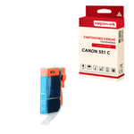 NOPAN-INK - x1 Cartouche compatible pour CANON 551 XL 551XL Cyan pour Canon IP 7200 Series IP 7250 IX 6800 Series IX 6850 MG 5450 MG 5500 Series MG 5