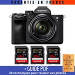 Sony A7 IV + FE 28-70mm F3.5-5.6 OSS + 3 SanDisk 128GB Extreme PRO UHS-II SDXC 300 MB/s + Guide PDF ""20 TECHNIQUES POUR RÉUSSIR VOS PHOTOS