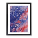Announce The Truth Abstract Framed Print for Living Room Bedroom Home Office Décor, Wall Art Picture Ready to Hang, Black A2 Frame (62 x 45 cm)