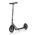 Zinc Cruise Folding Scooter - Commuter Scooter with Lightweight Aluminium Frame, Adjustable Height - Foldable Big Wheeled Scooter ABEC 7 Bearings - Carries Up To 100kg (Grey)