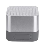 GALIMAXIA Bluetooth Speaker Phone Holder TWS Series FM Card Subwoofer Wireless Outdoor Portable Bluetooth Small Speaker Bring you an excellent experience (Color : Silver)