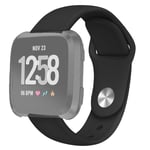 Fitbit Versa/Versa 2/Versa Lite Small silikonreim - Svart