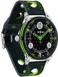 B.R.M Watch Golf Master Mens Lime Green Red Hands