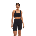 aim'n Navy Ribbed Biker Shorts Blå