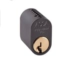 ASSA ABLOY Cylinder 1201 Assa d12 (Matt Svart Mirus, Befintlig nyckel)
