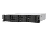 Qnap Ts-H1277axu-Rp - Nas-Server - 12 Fack - Kan Monteras I Rack - Sata 6Gb/S - Raid 0, 1, 5, 6, 10, 50, 60, Jbod - Ram 16 Gb - 2.5 Gigabit Ethernet / 10 Gigabit Ethernet - Iscsi Support - 2U