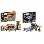 LEGO Star Wars Boba Fett’s Throne Room 75326 Building Kit for Kids Aged 9 and Up, Featuring a Buildable Palace Model & 75346 Star Wars Pirate Snub Fighter Set, The Mandalorian Season 3 Building Toy