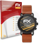 atFoliX 3x Screen Protection Film for Skagen Connected Falster 3 matt&shockproof