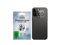 EIGER Mountain Glass Lens, Apple, iPhone 15 Pro/15 Pro Max, Dammresistent, Stötsäker, Reptålig, Transparent, 1 styck