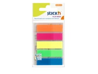 Indexflikar Stick'n Pp 5 Ass. Neonfärger 45X12mm 5X25st/Pack - (125 X 24 Förpackningar)